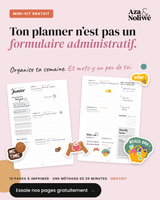 De ma tête à ma semaine — Le mini-kit gratuit ♡